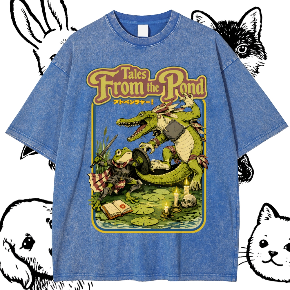 Tales From The Pond Cotton Vintage Wash Classic Graphic Tee