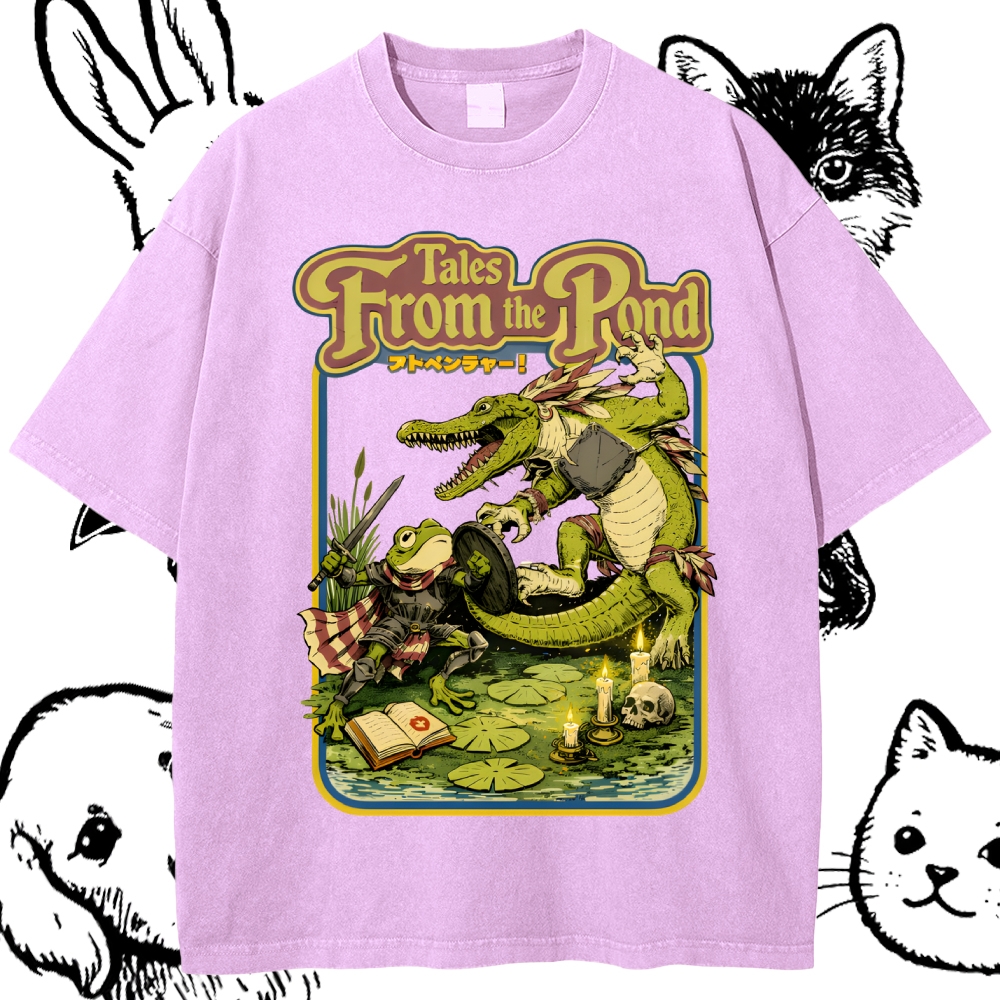 Tales From The Pond Cotton Vintage Wash Classic Graphic Tee