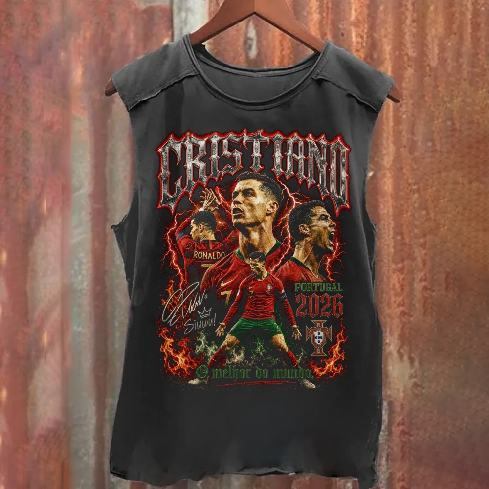 Cristiano: Portugal 2026 World Best Legend Washed Tank Top