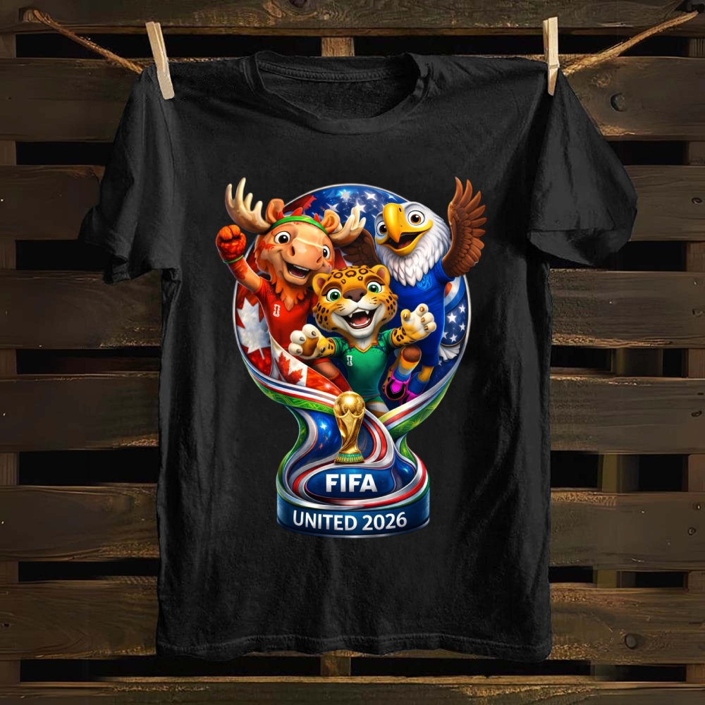 FIFA 2026: United Nations Mascot Trophy cotton T-shirt