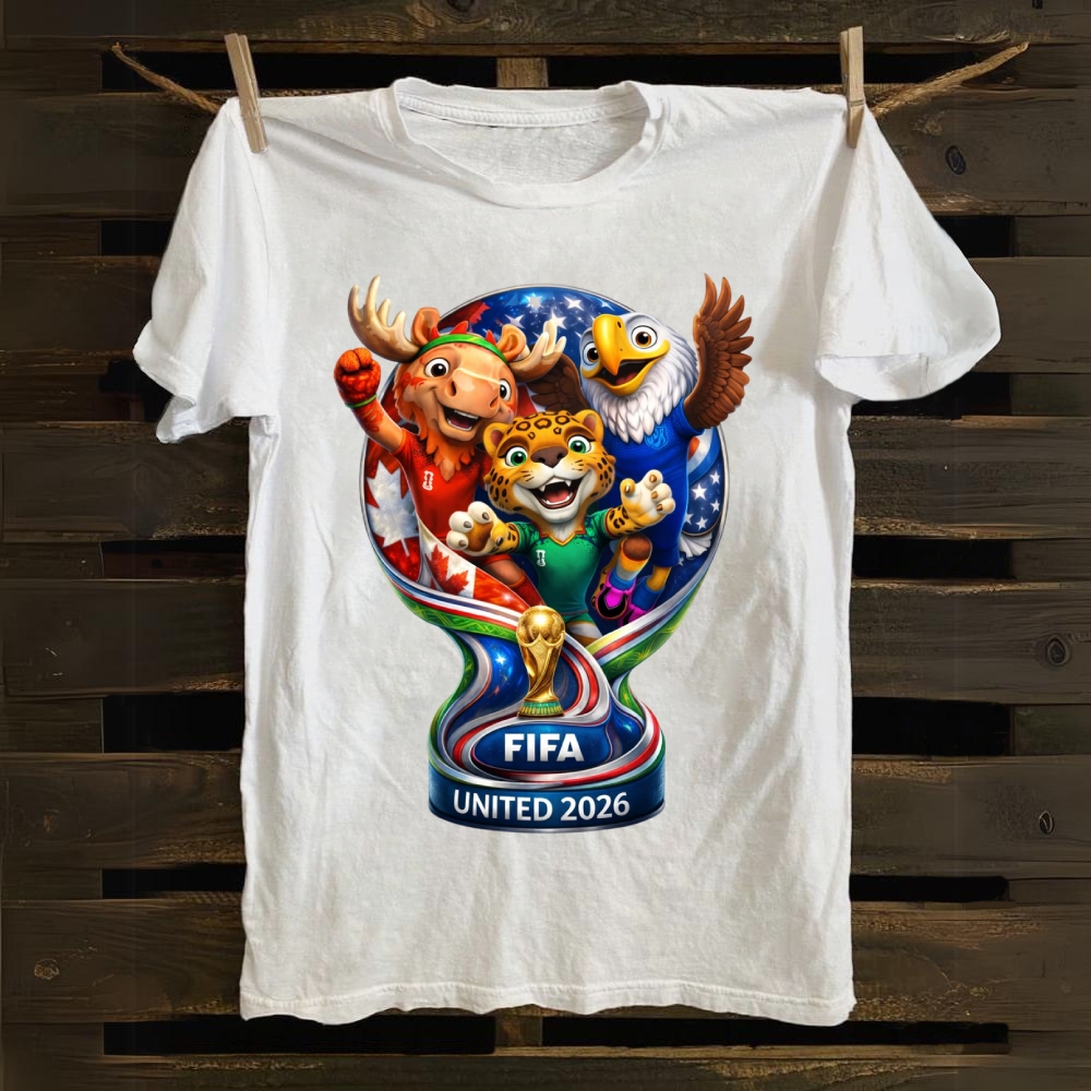 FIFA 2026: United Nations Mascot Trophy cotton T-shirt
