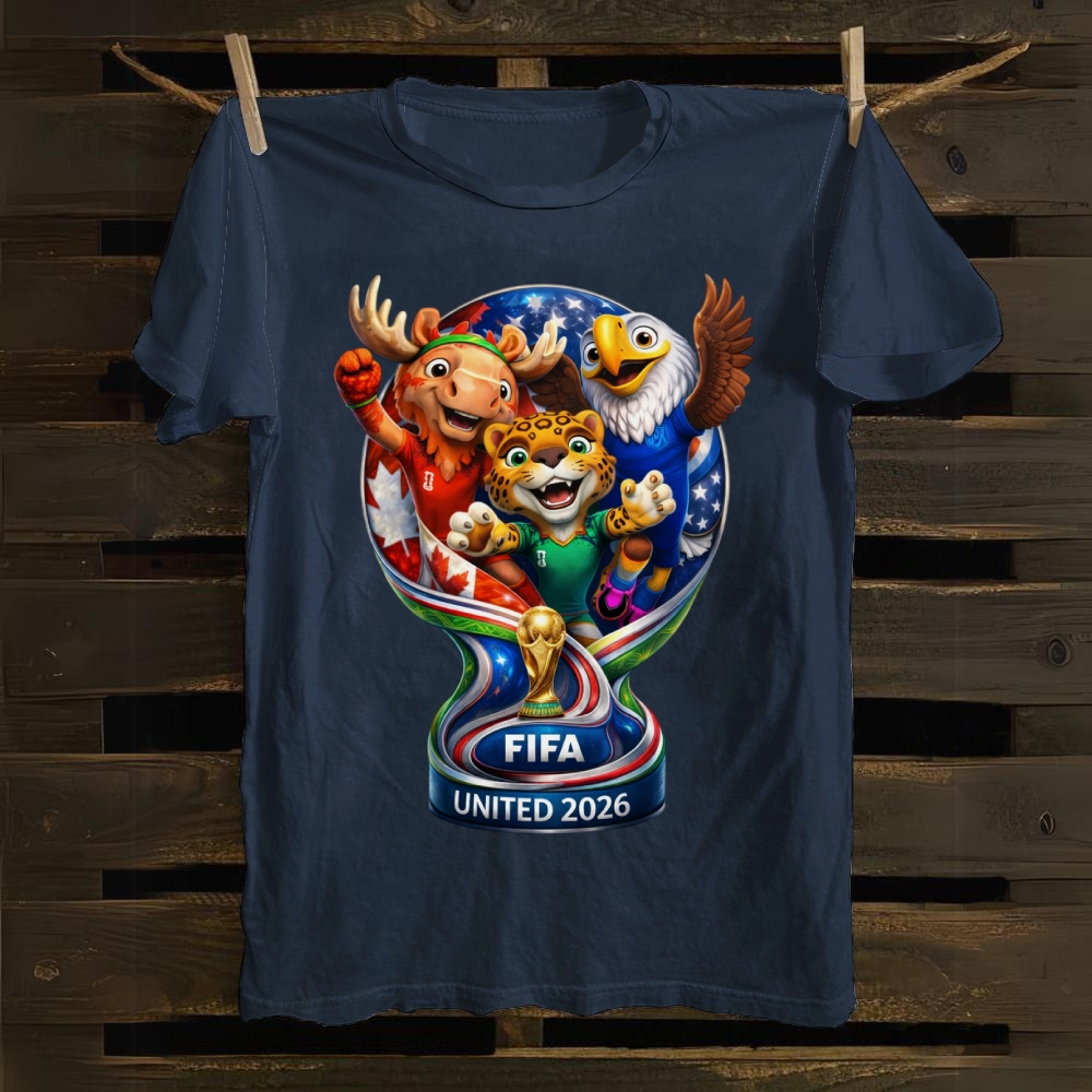 FIFA 2026: United Nations Mascot Trophy cotton T-shirt