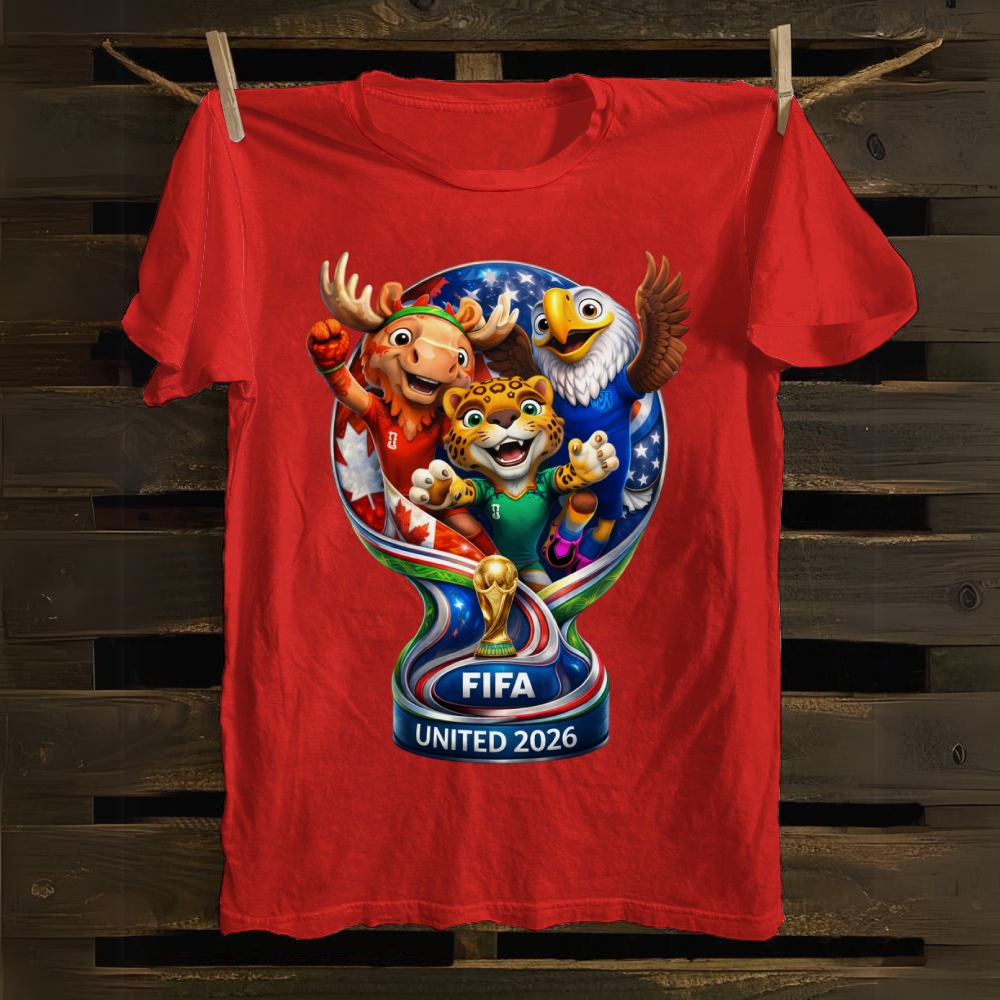 FIFA 2026: United Nations Mascot Trophy cotton T-shirt