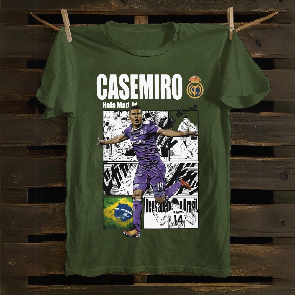 Casemiro: The Royal Manga Midfield Warrior cotton T-shirt