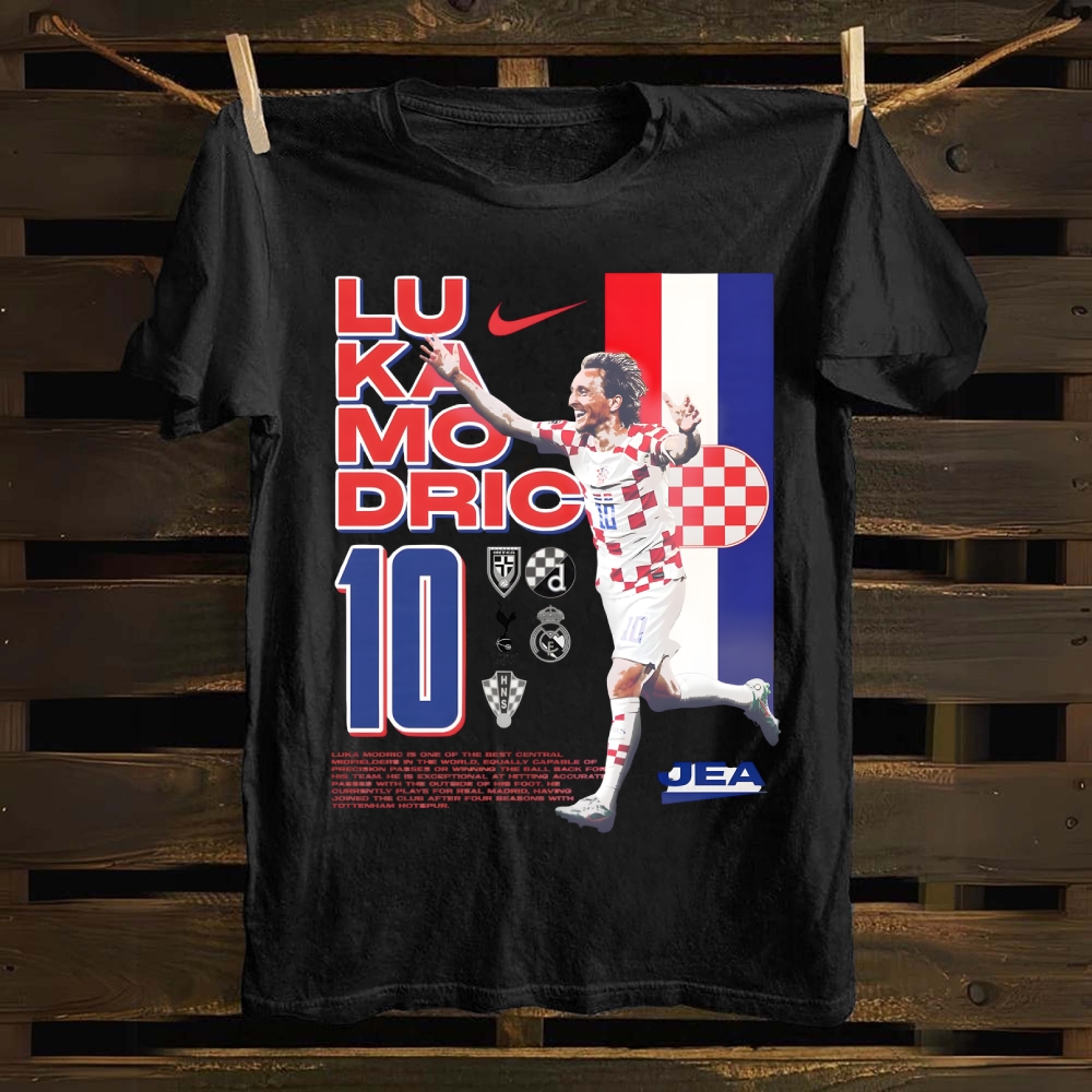 Luka Modric: The Croatian Maestro Career Story cotton T-shirt