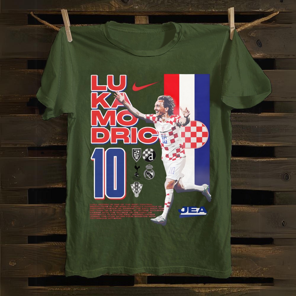 Luka Modric: The Croatian Maestro Career Story cotton T-shirt