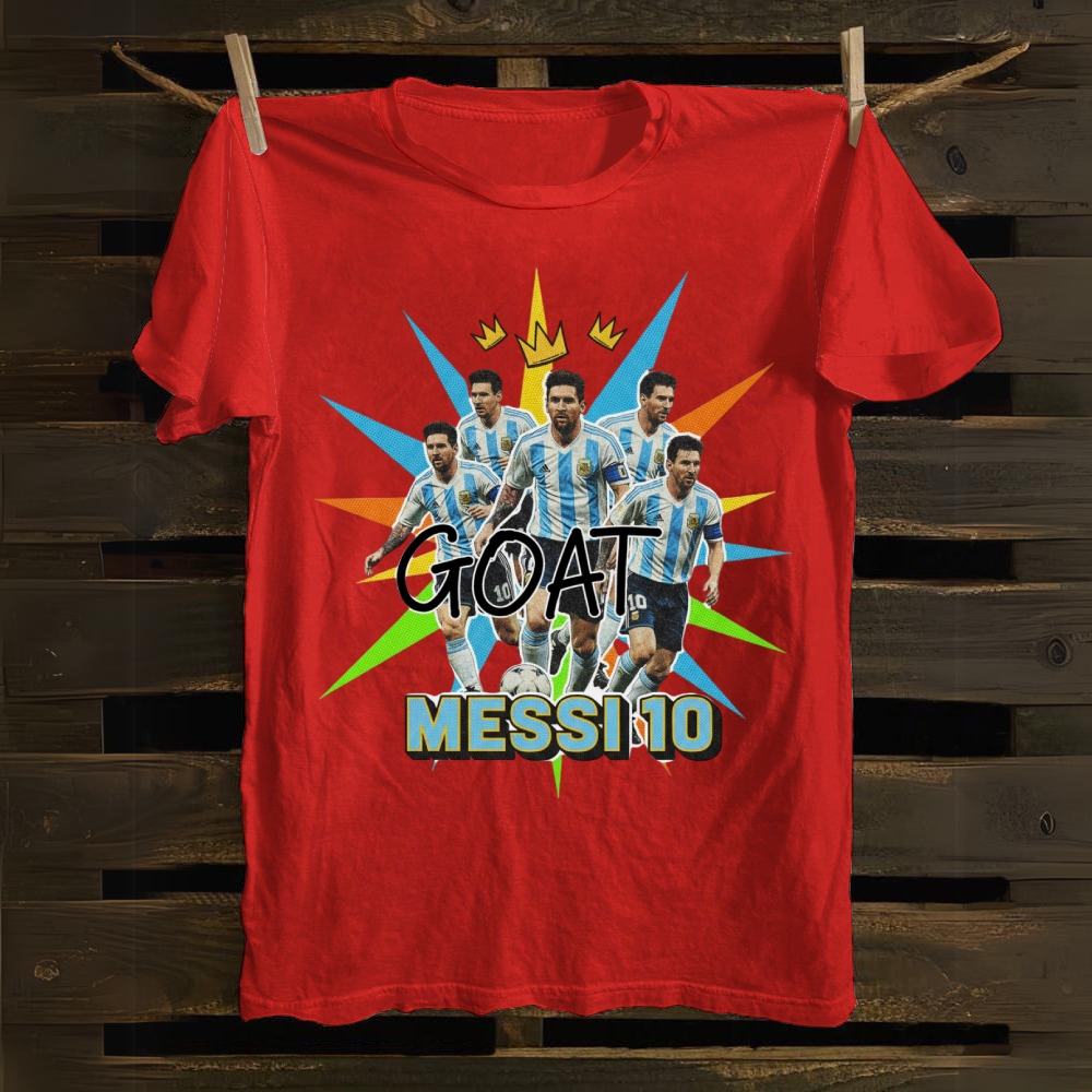 Ultimate Messi GOAT Graphic Tribute cotton T-shirt