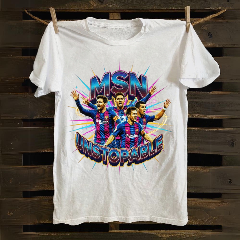 Unstoppable MSN Trio Retro Pop cotton T-shirt