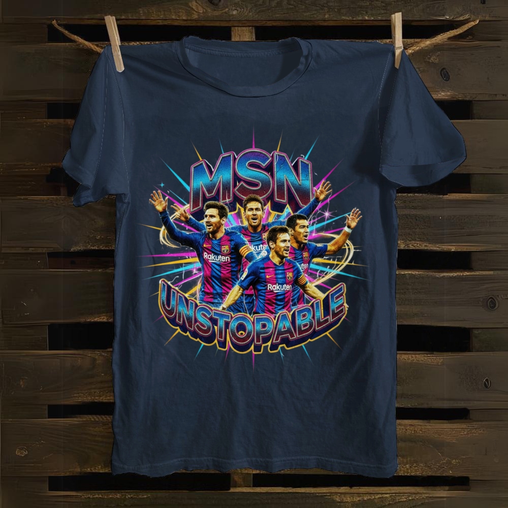 Unstoppable MSN Trio Retro Pop cotton T-shirt