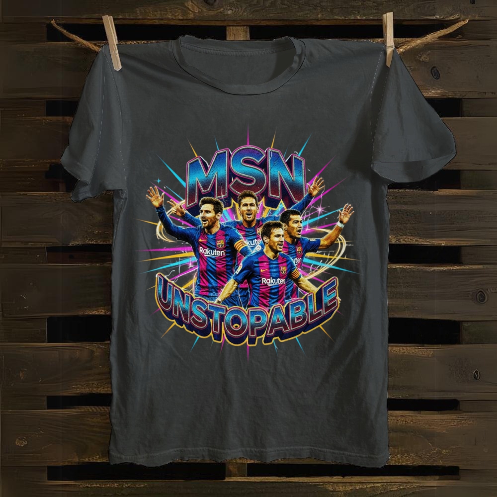 Unstoppable MSN Trio Retro Pop cotton T-shirt