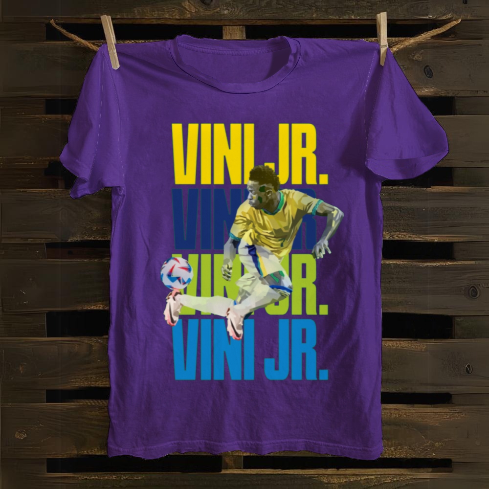Vini Jr: The Samba Geometric Rhythm cotton T-shirt