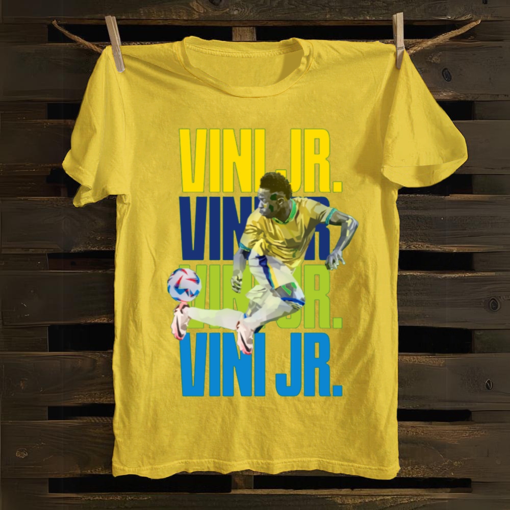 Vini Jr: The Samba Geometric Rhythm cotton T-shirt