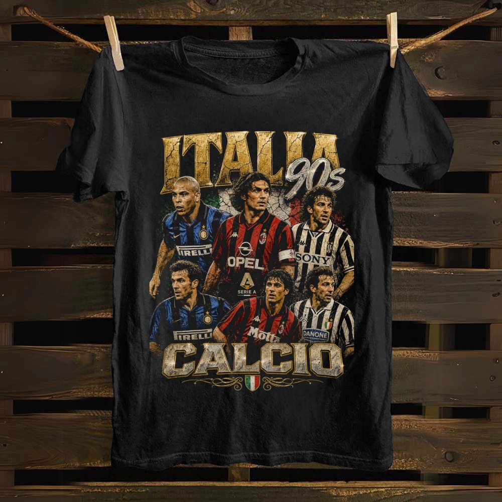 Calcio: The Italia 90s Golden Era Legends cotton T-shirt