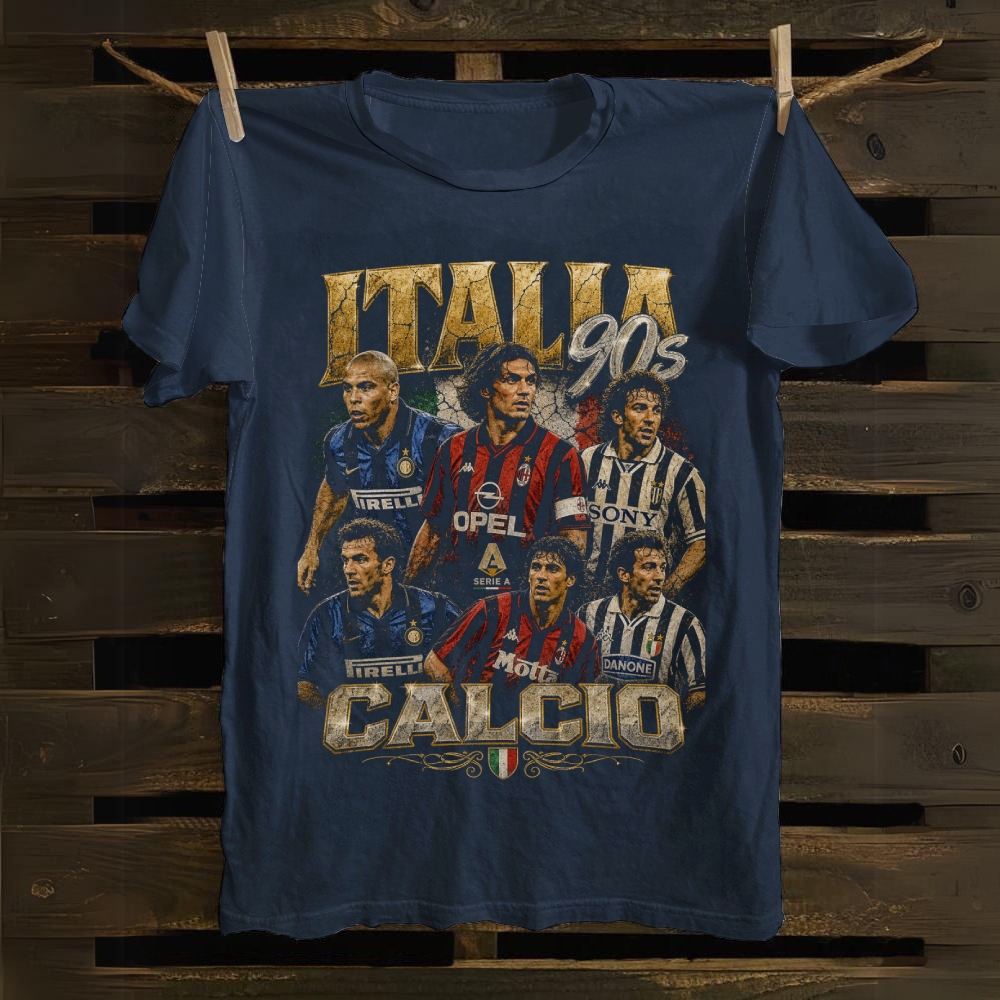 Calcio: The Italia 90s Golden Era Legends cotton T-shirt