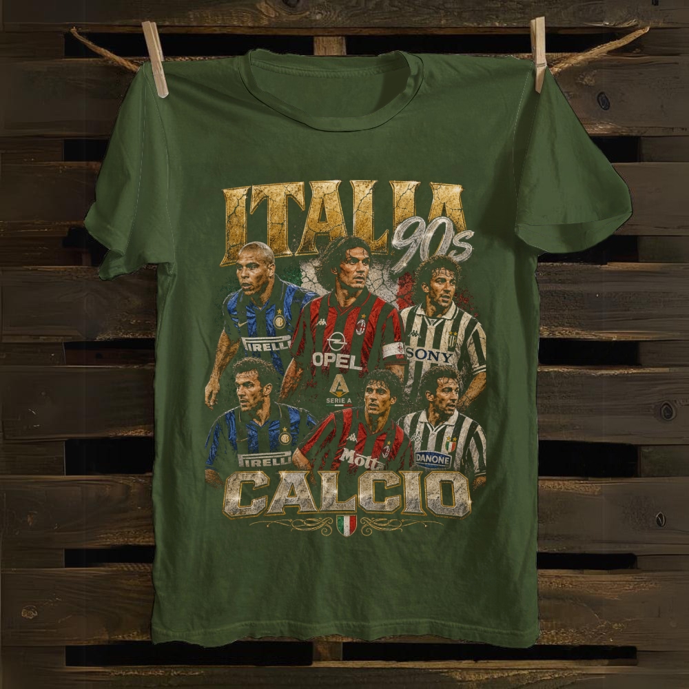 Calcio: The Italia 90s Golden Era Legends cotton T-shirt