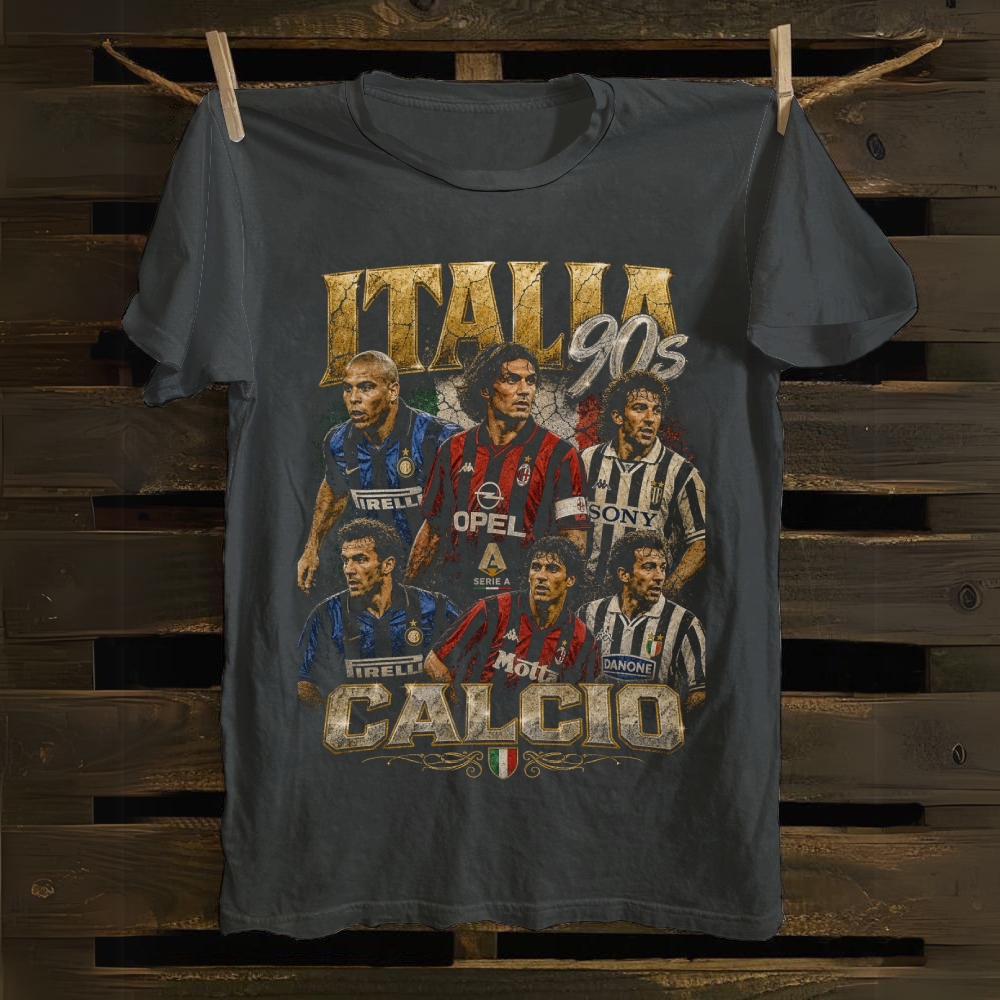 Calcio: The Italia 90s Golden Era Legends cotton T-shirt