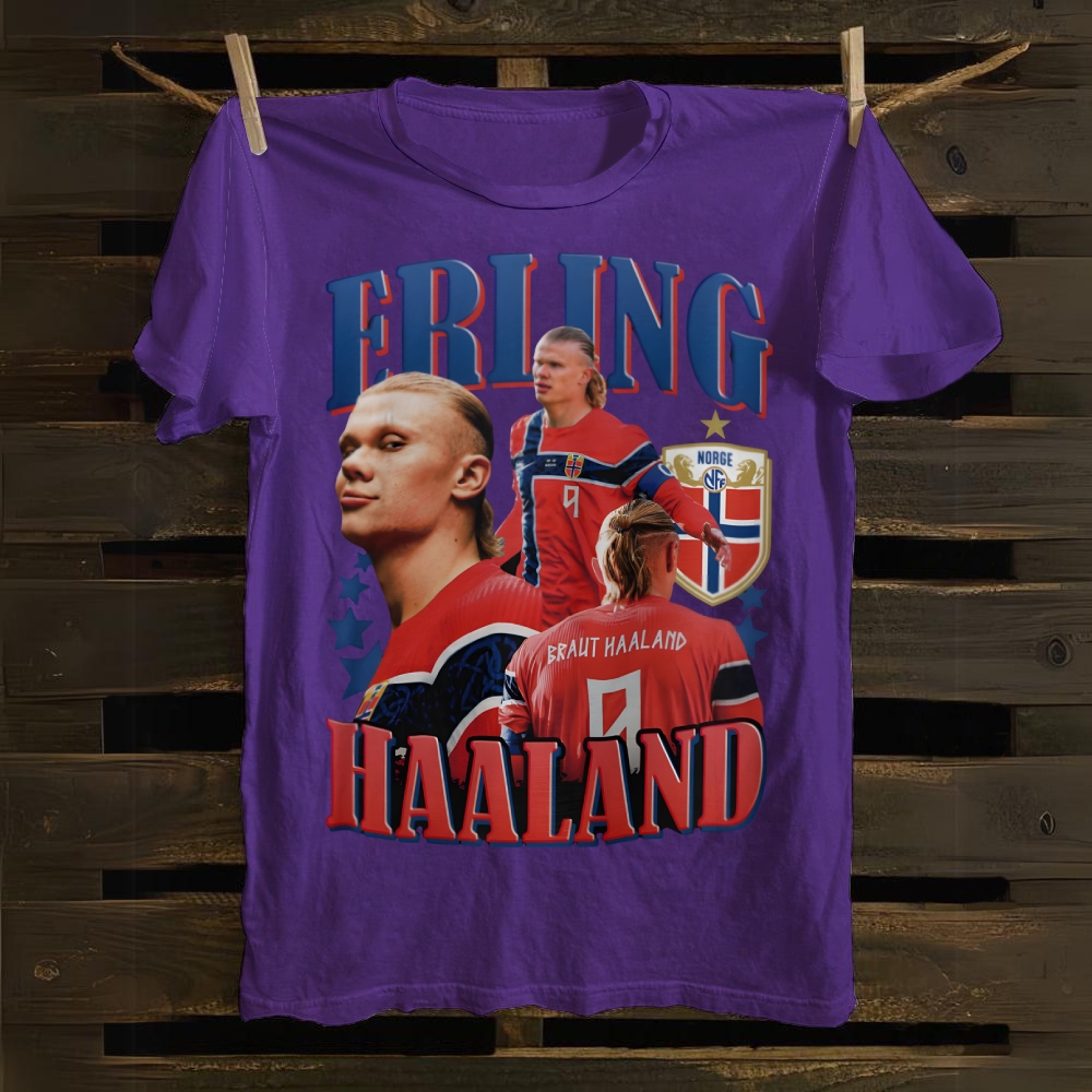 Erling Haaland Norwegian Viking Power cotton T-shirt
