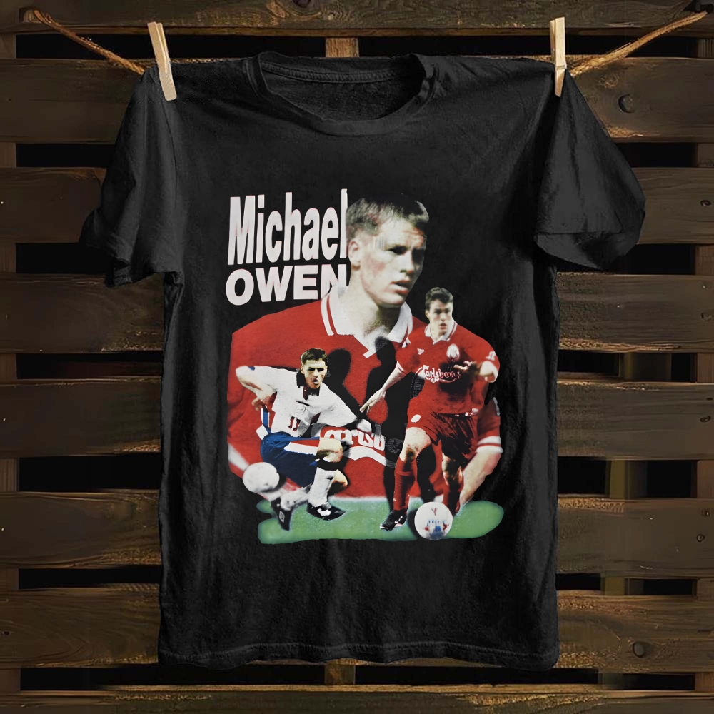 Michael Owen Golden Boy Retro cotton T-shirt