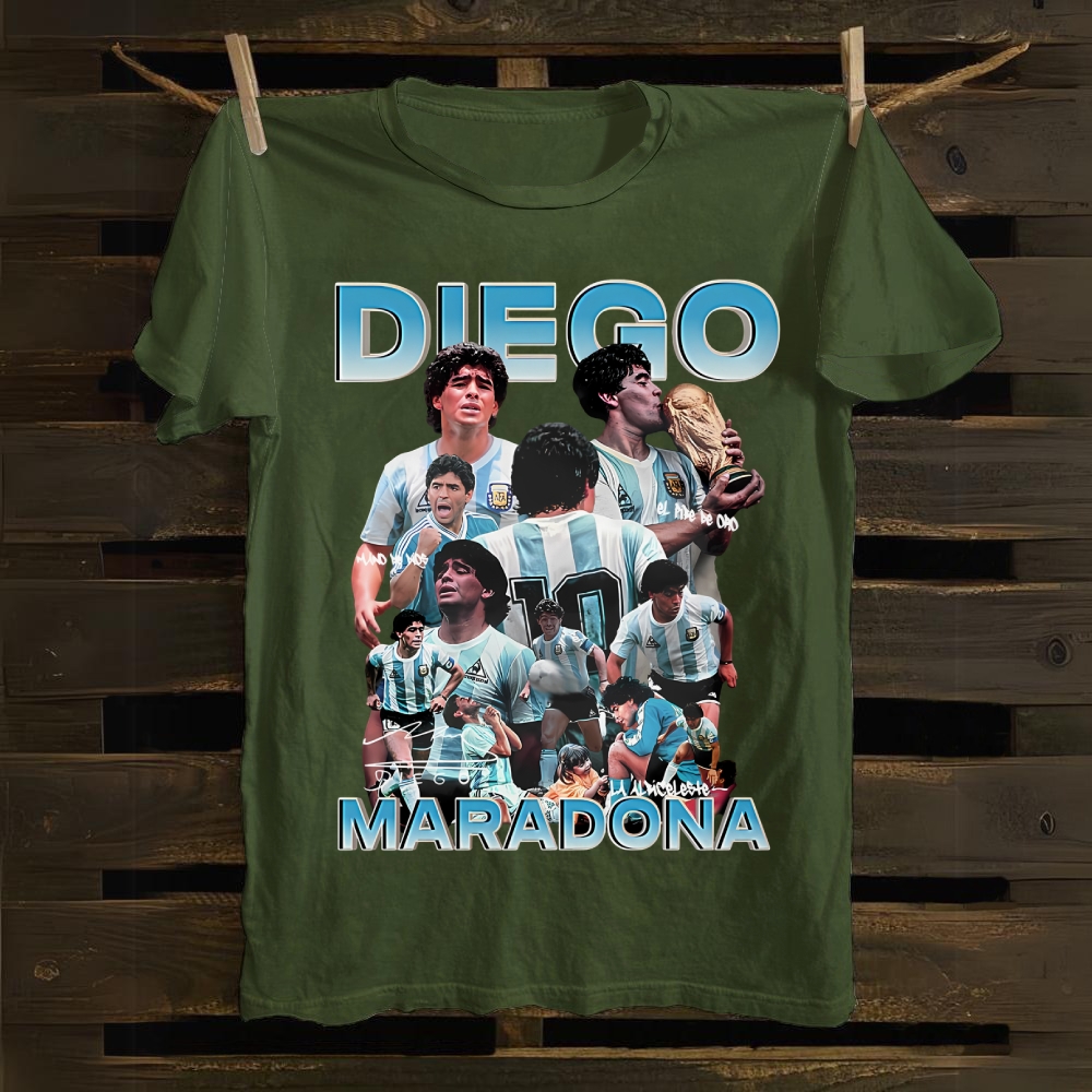 Diego Maradona Albiceleste Eternal Legend cotton T-shirt