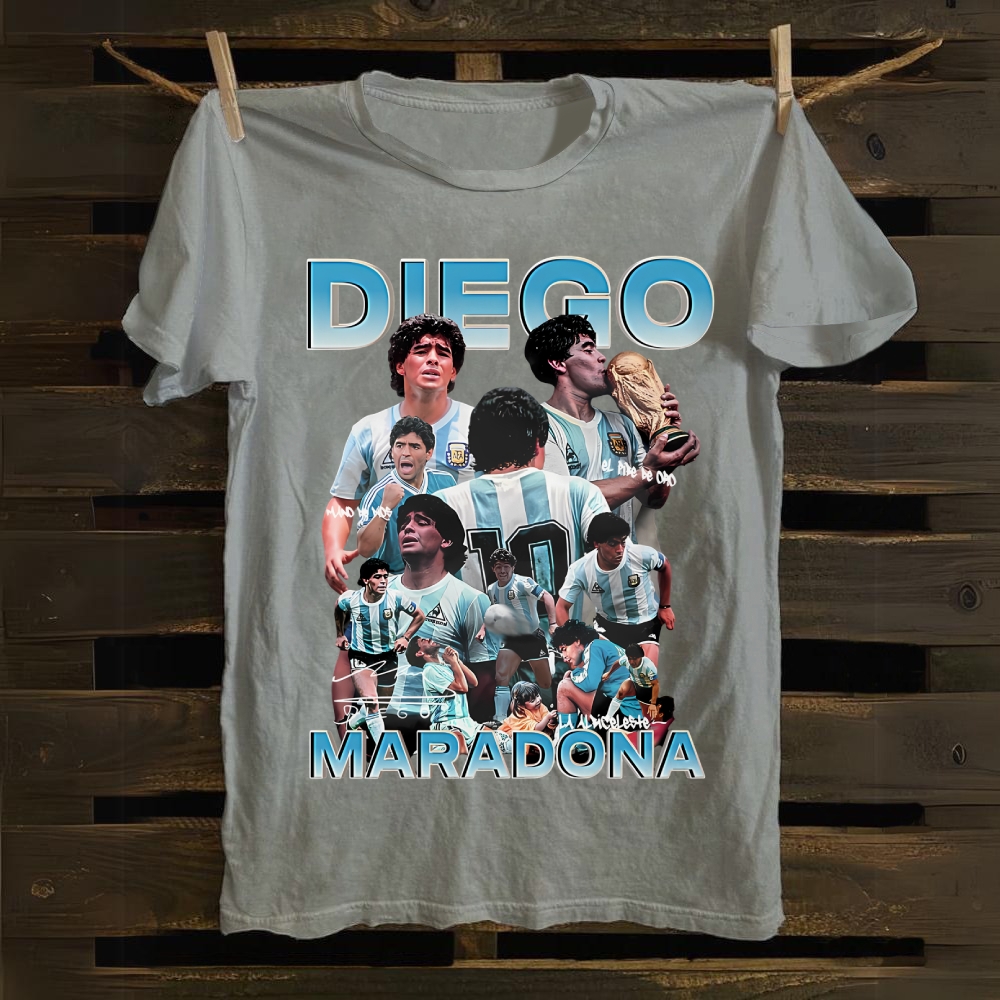 Diego Maradona Albiceleste Eternal Legend cotton T-shirt