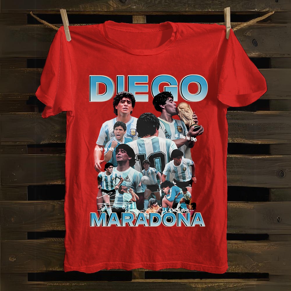 Diego Maradona Albiceleste Eternal Legend cotton T-shirt