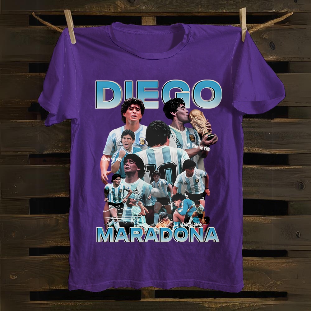 Diego Maradona Albiceleste Eternal Legend cotton T-shirt