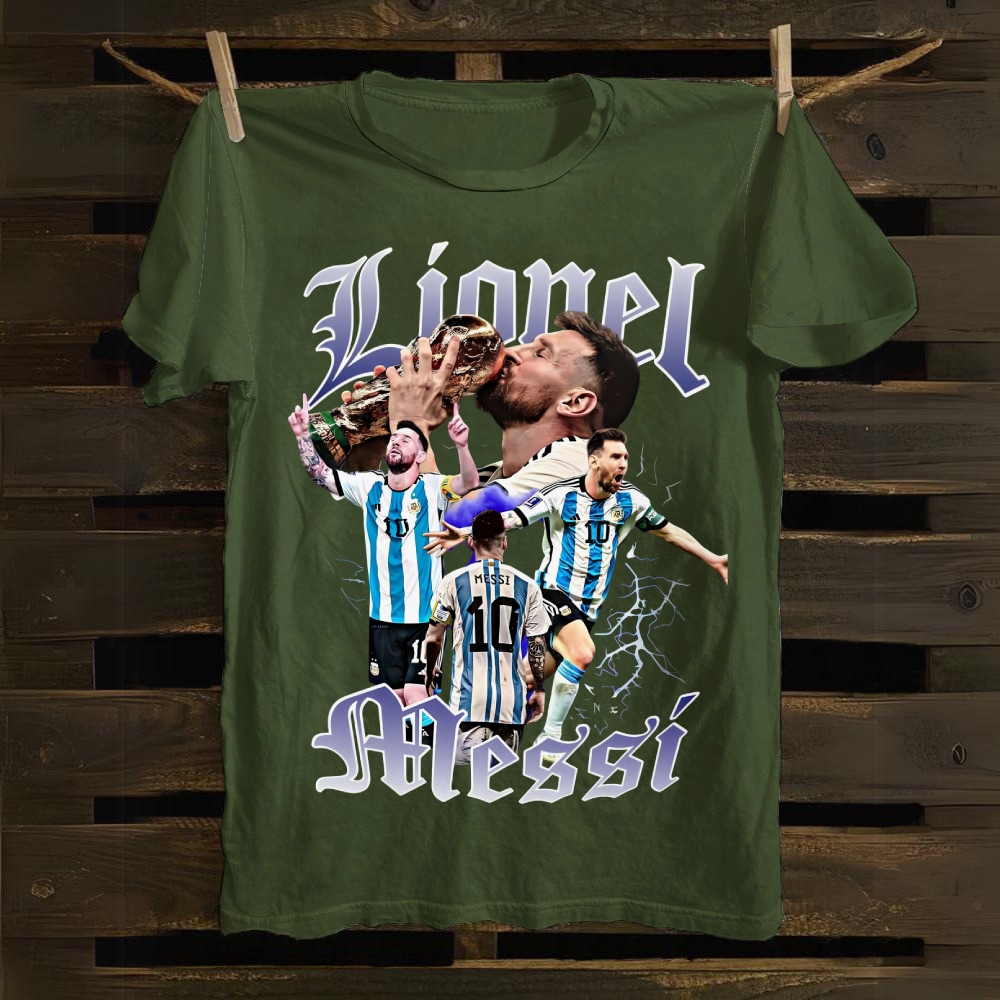 Lionel Messi World Cup Winner Glory cotton T-shirt