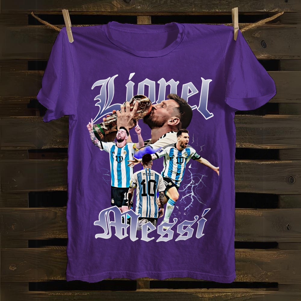 Lionel Messi World Cup Winner Glory cotton T-shirt