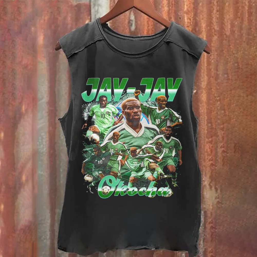 Nigeria Okocha Super Eagle Washed Tank Top