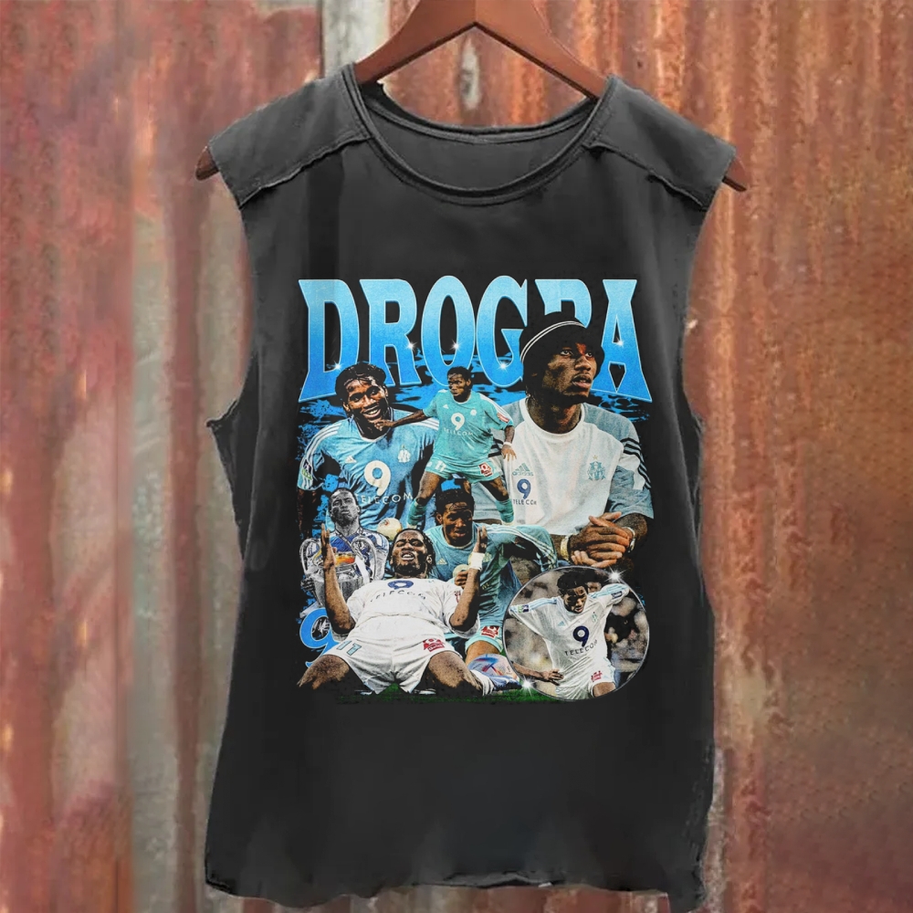 Ivory Coast Drogba Marseille Legacy Washed Tank Top
