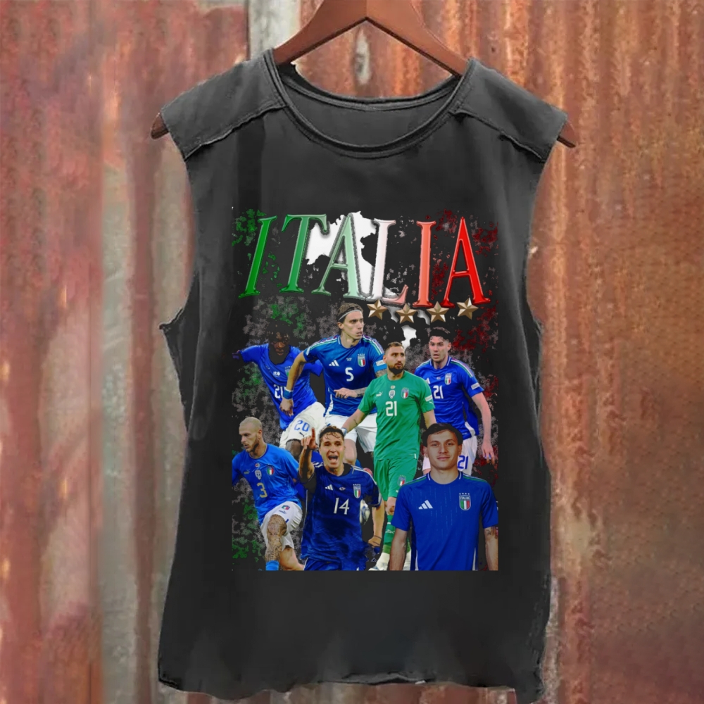 Gli Azzurri Pride Italy National Team Washed Tank Top