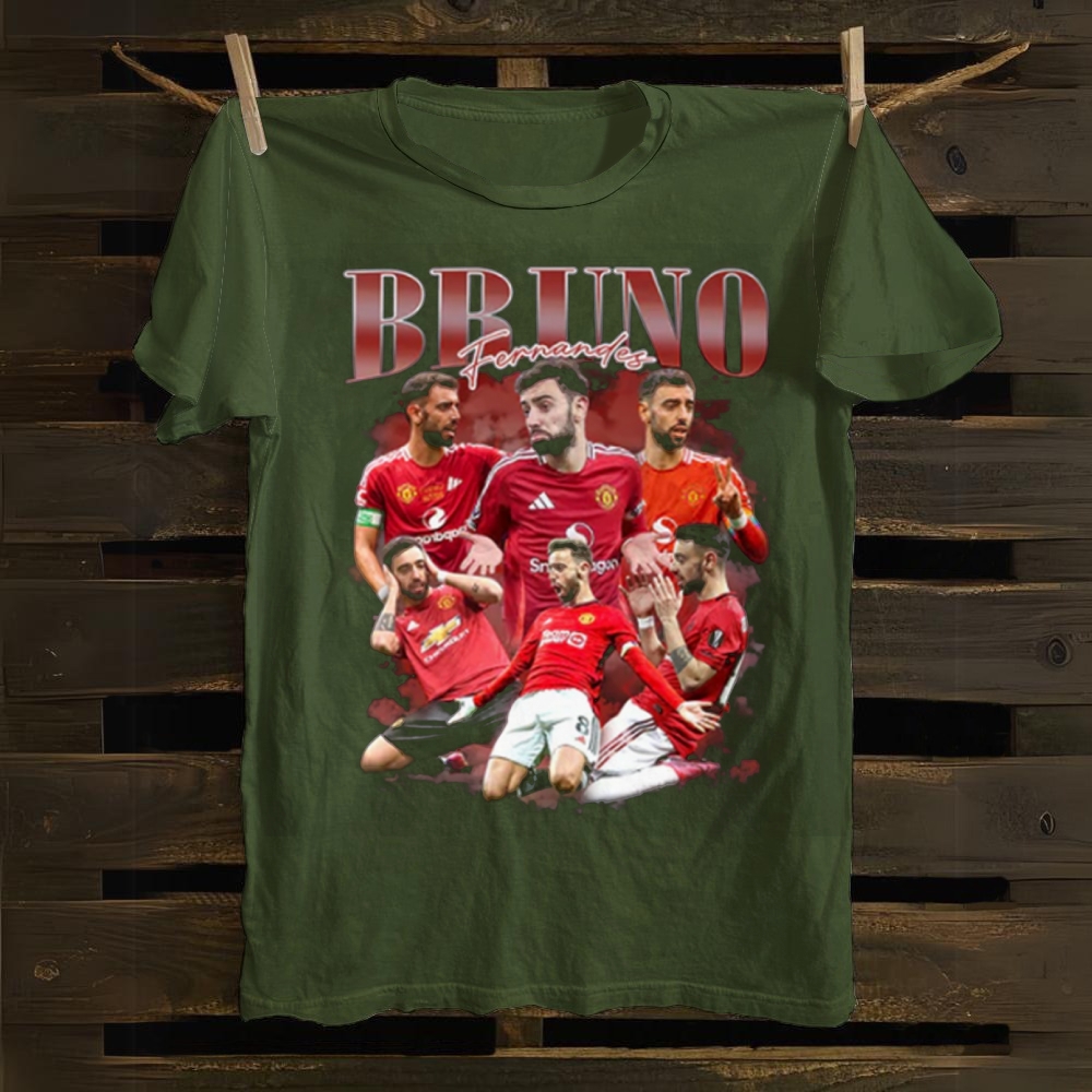 Bruno Fernandes: The Red Captain Heart cotton T-shirt