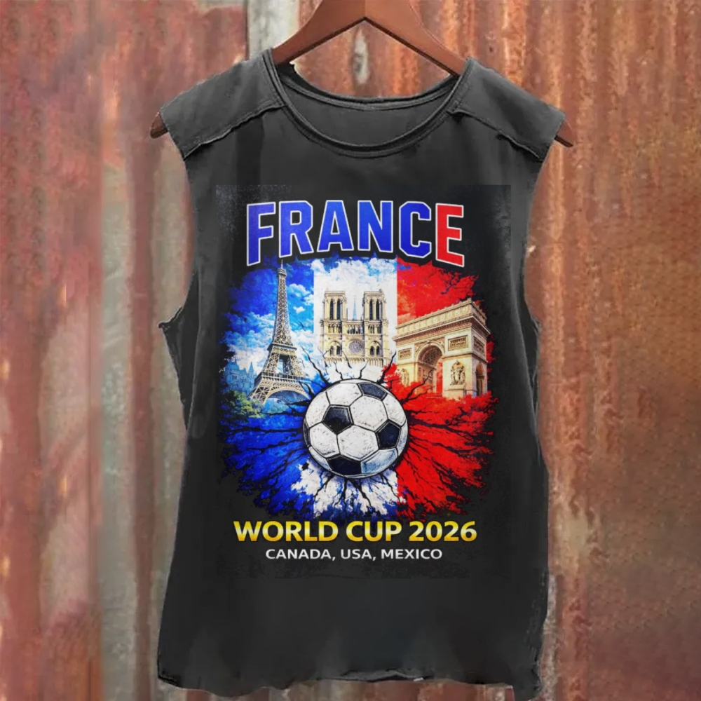French Landmark: 2026 World Cup Heritage Washed Tank Top