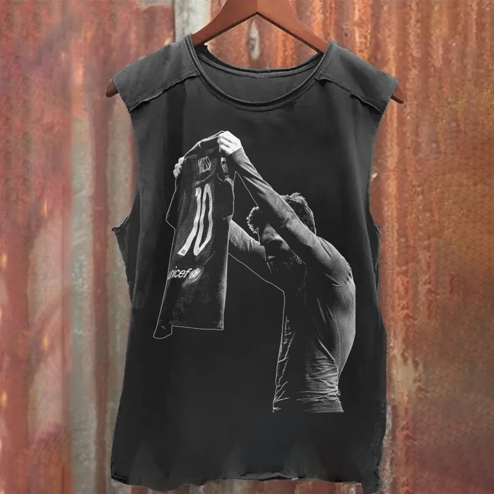 Messi Iconic Shirt Celebration Washed Tank Top
