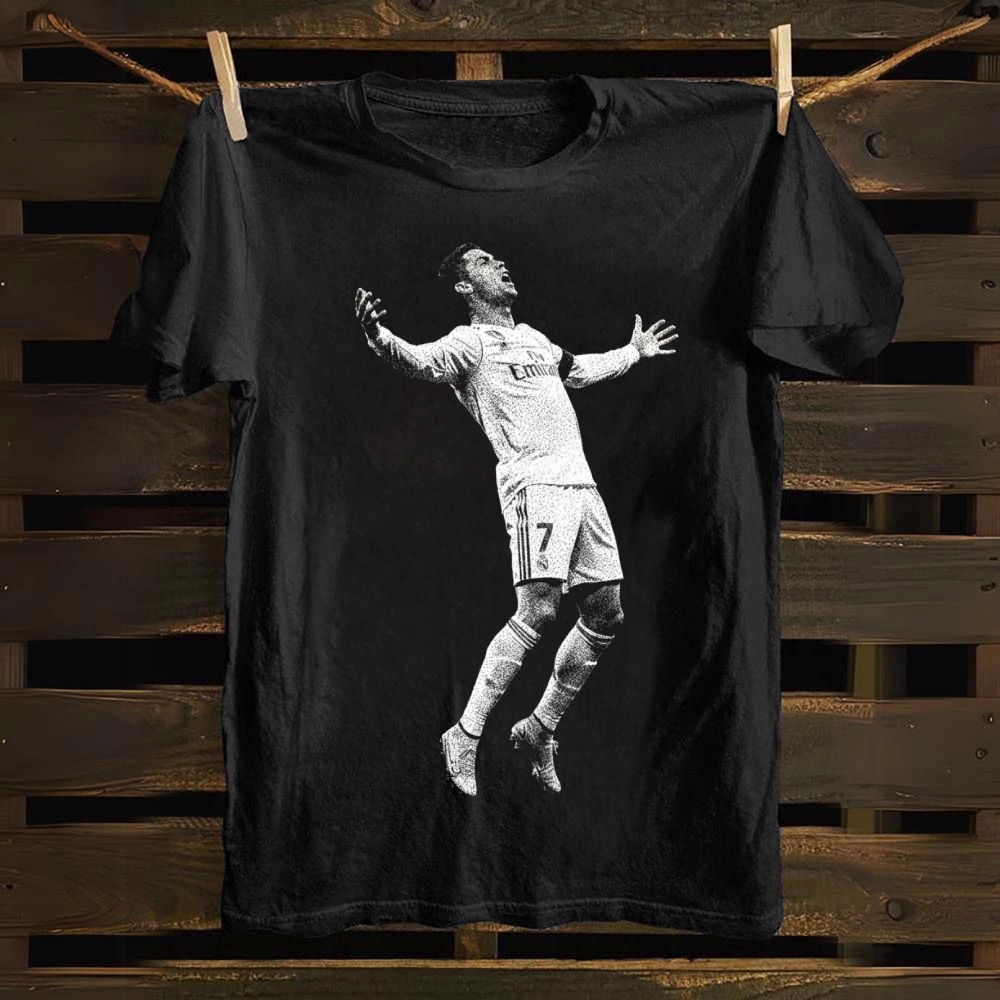 Ronaldo Iconic Siuuu Celebration cotton T-shirt