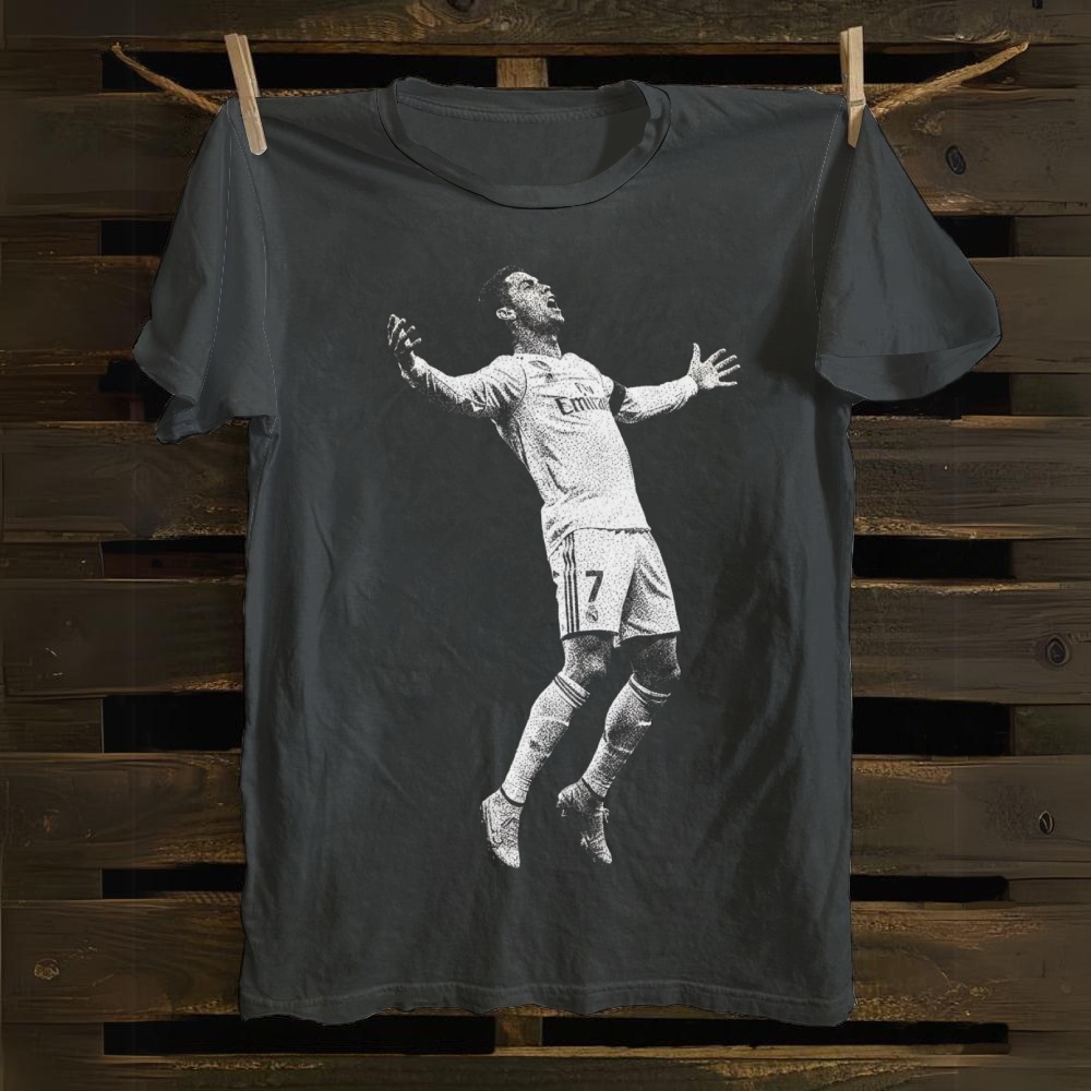 Ronaldo Iconic Siuuu Celebration cotton T-shirt