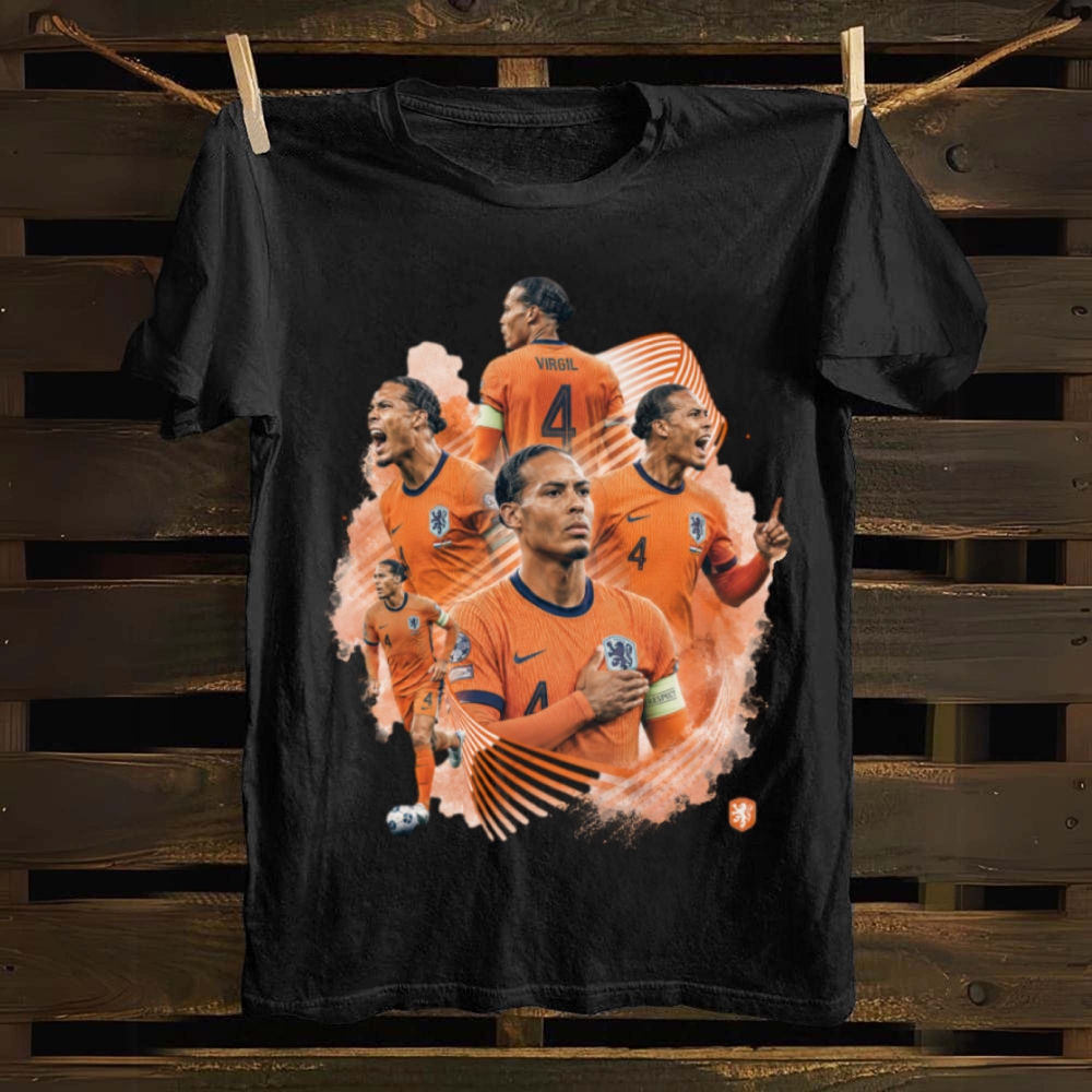 Van Dijk Netherlands Captain Pride cotton T-shirt