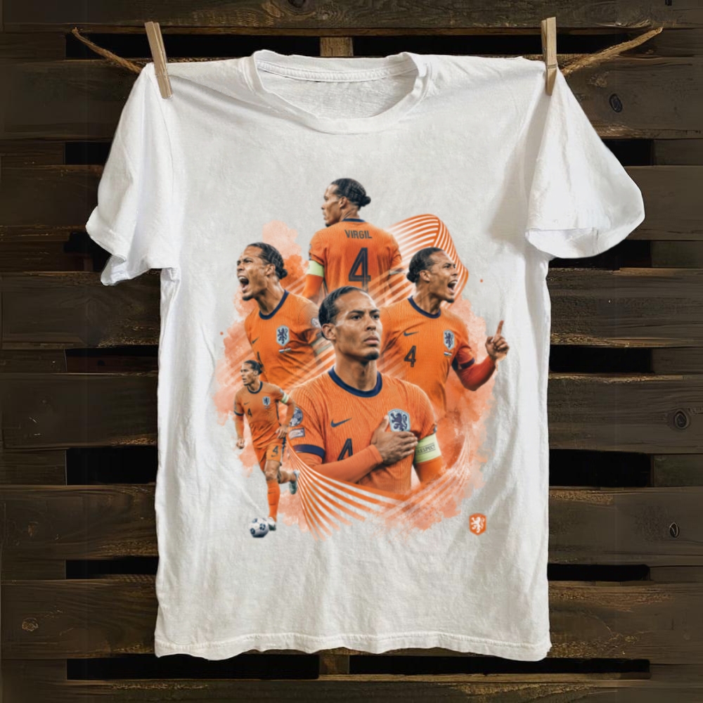 Van Dijk Netherlands Captain Pride cotton T-shirt