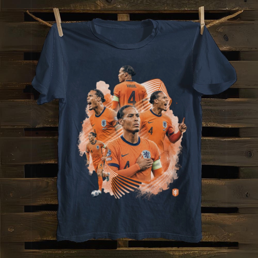 Van Dijk Netherlands Captain Pride cotton T-shirt