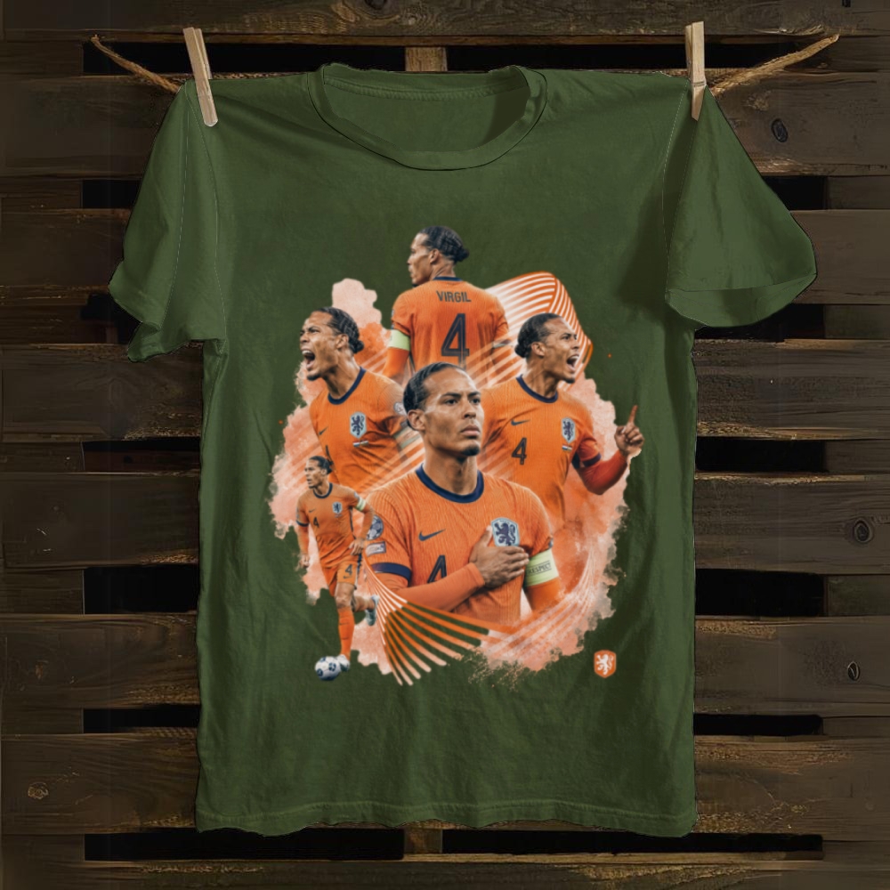 Van Dijk Netherlands Captain Pride cotton T-shirt
