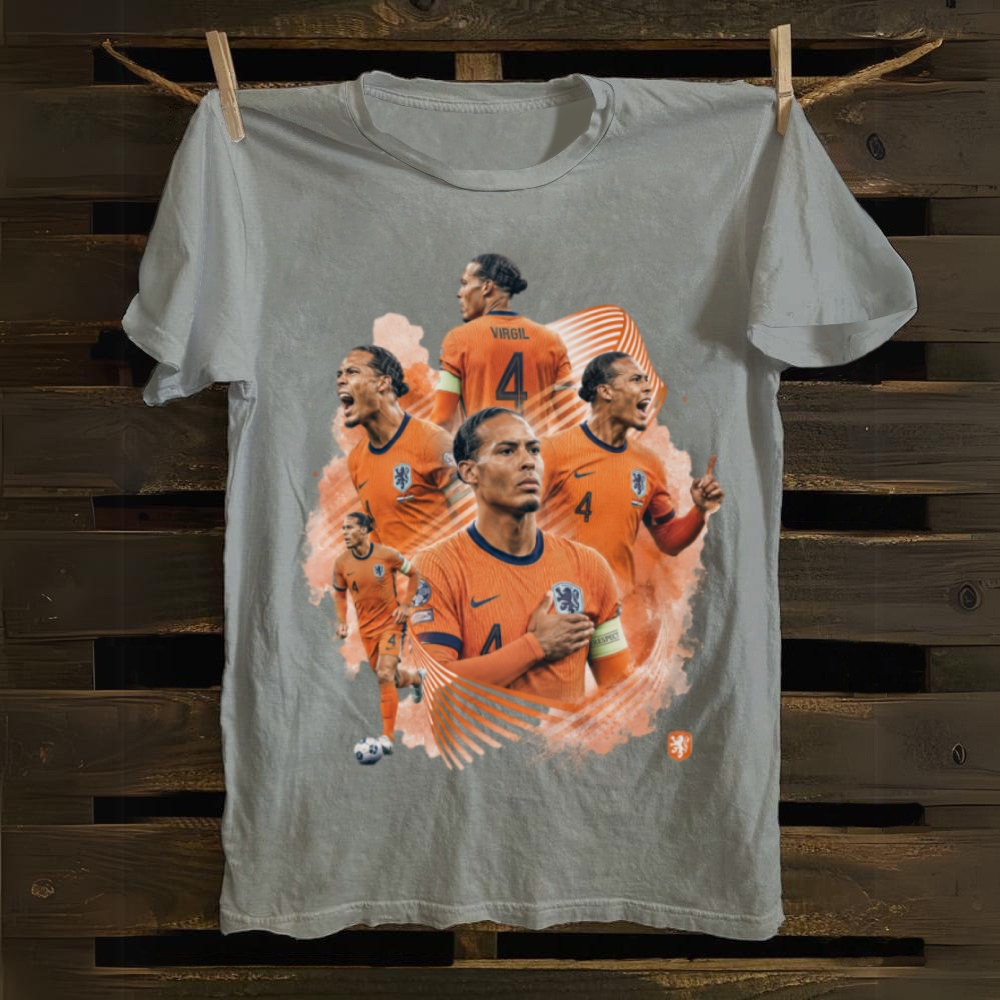 Van Dijk Netherlands Captain Pride cotton T-shirt