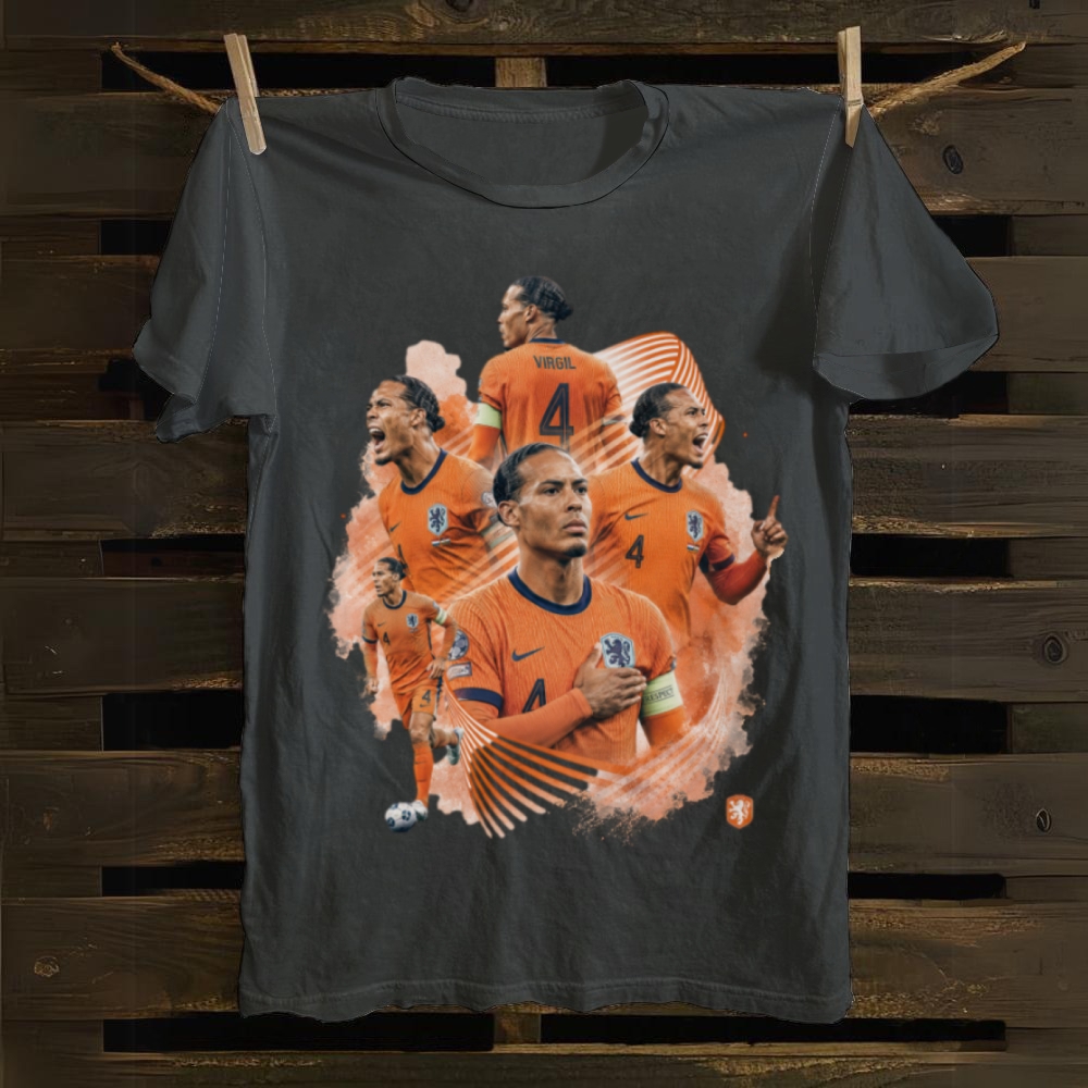 Van Dijk Netherlands Captain Pride cotton T-shirt