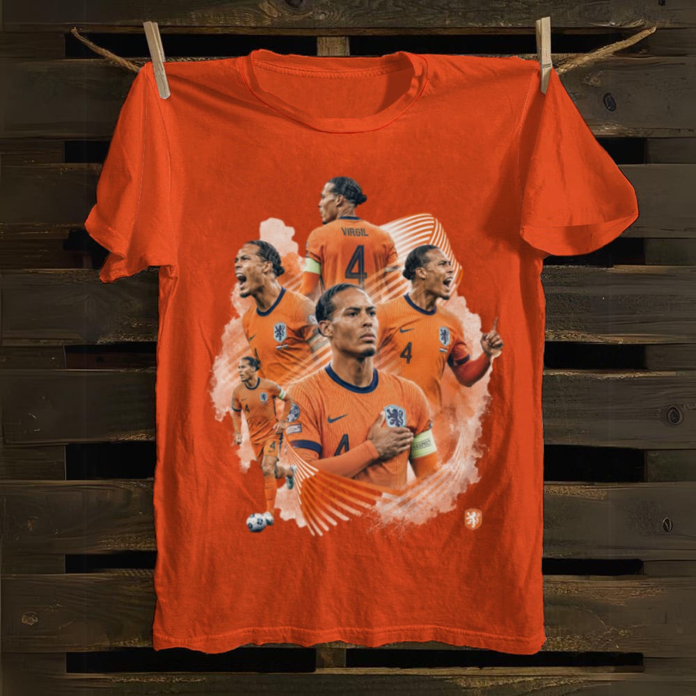 Van Dijk Netherlands Captain Pride cotton T-shirt