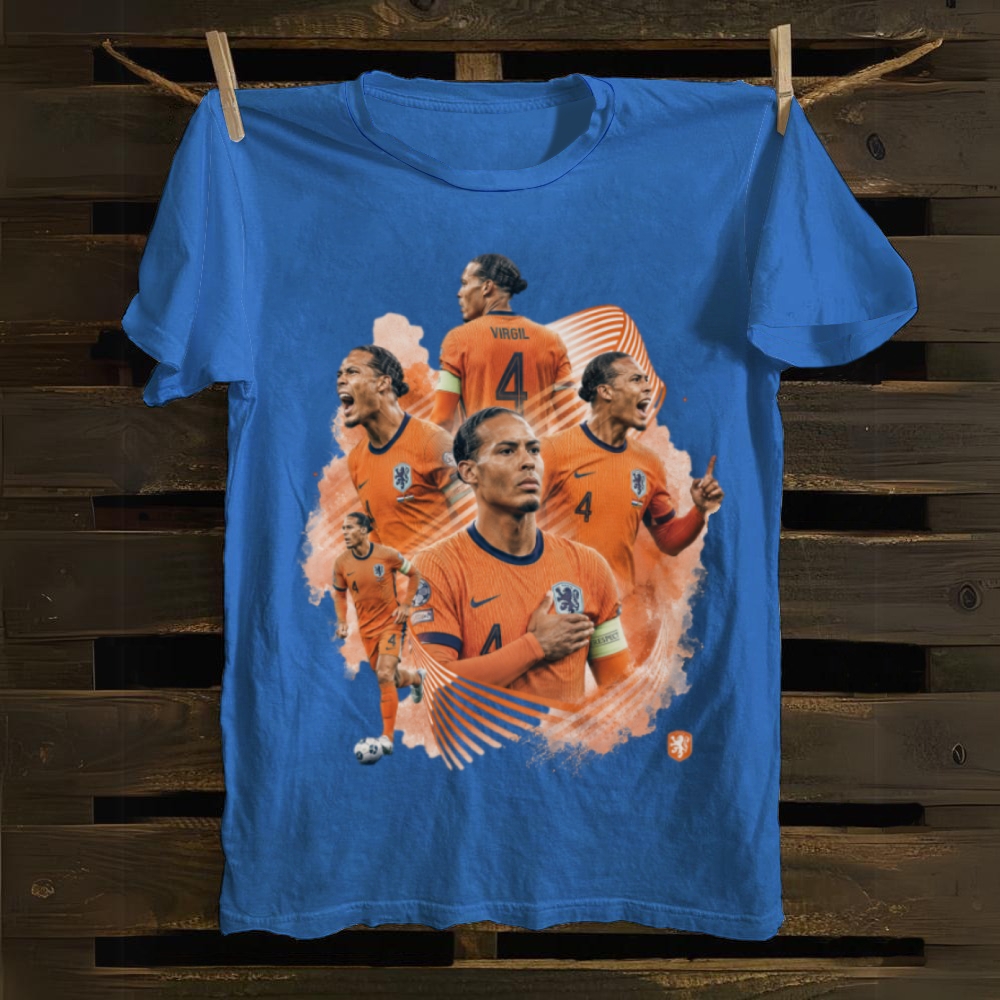Van Dijk Netherlands Captain Pride cotton T-shirt