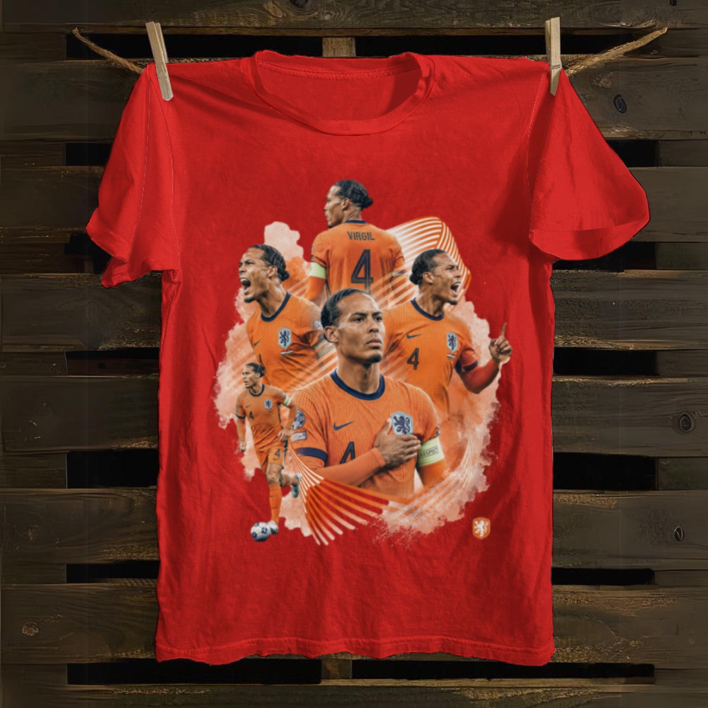 Van Dijk Netherlands Captain Pride cotton T-shirt