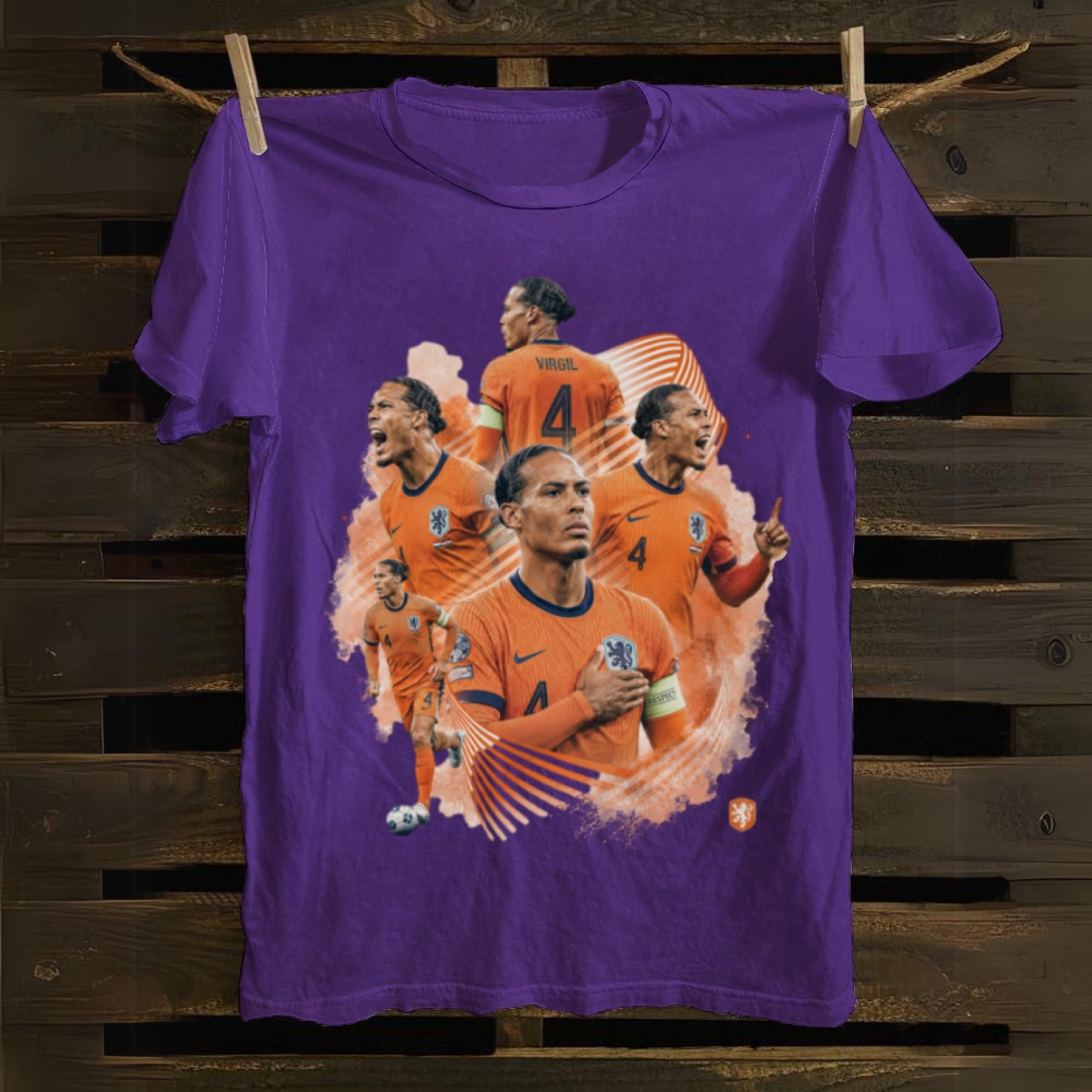 Van Dijk Netherlands Captain Pride cotton T-shirt