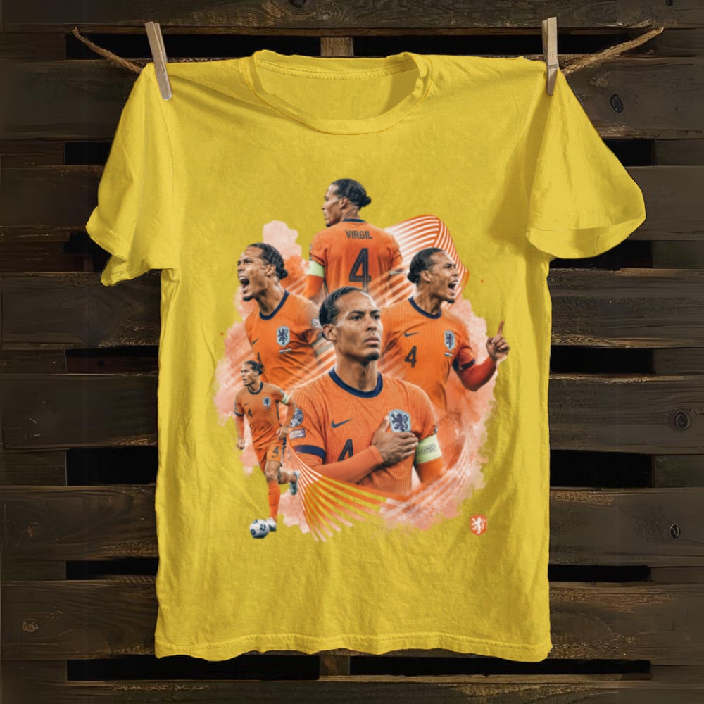 Van Dijk Netherlands Captain Pride cotton T-shirt