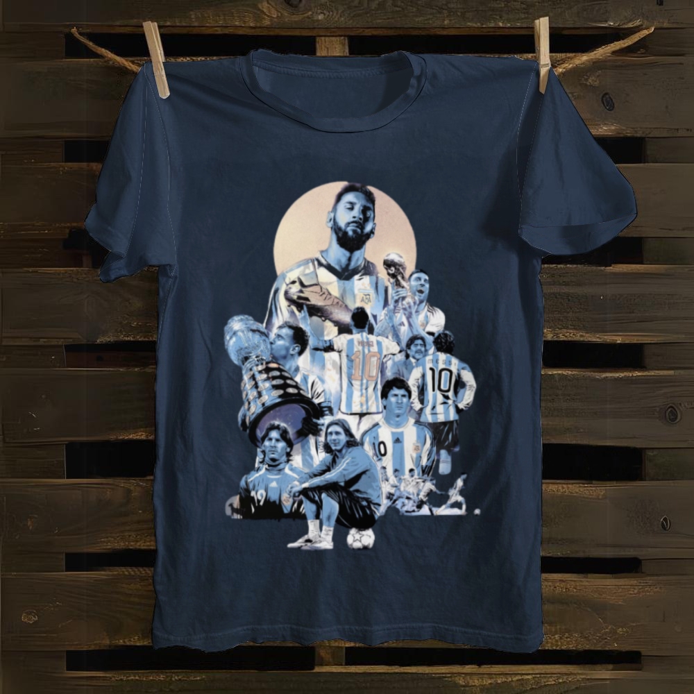 Messi Argentina Career Journey cotton T-shirt