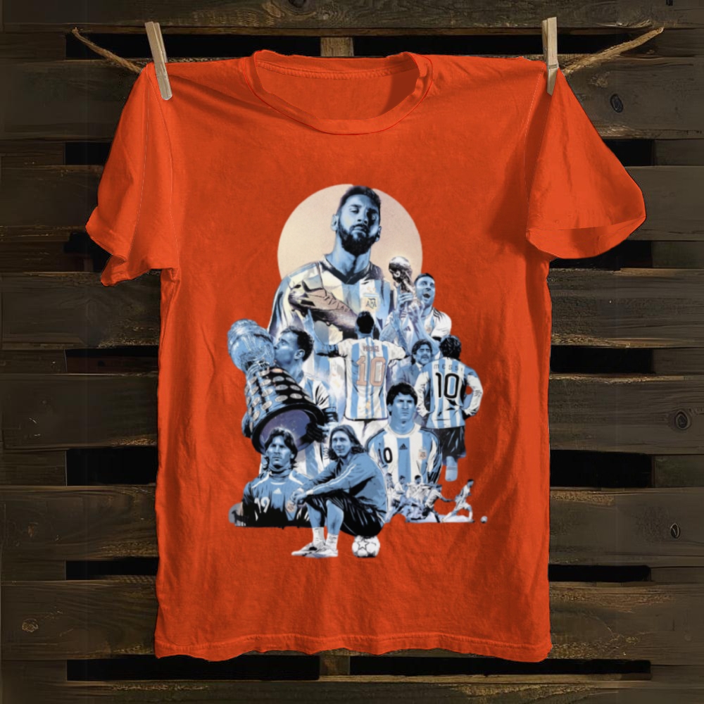 Messi Argentina Career Journey cotton T-shirt