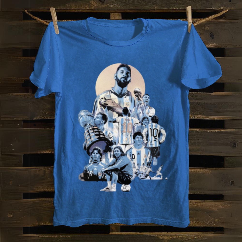 Messi Argentina Career Journey cotton T-shirt
